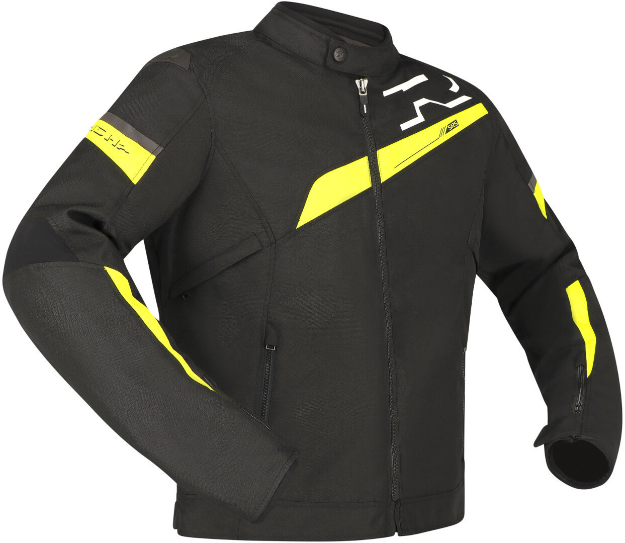 Richa Gotham 3 WP waterproof Motorcycle Textile Jacket black/yellow M Figure 1