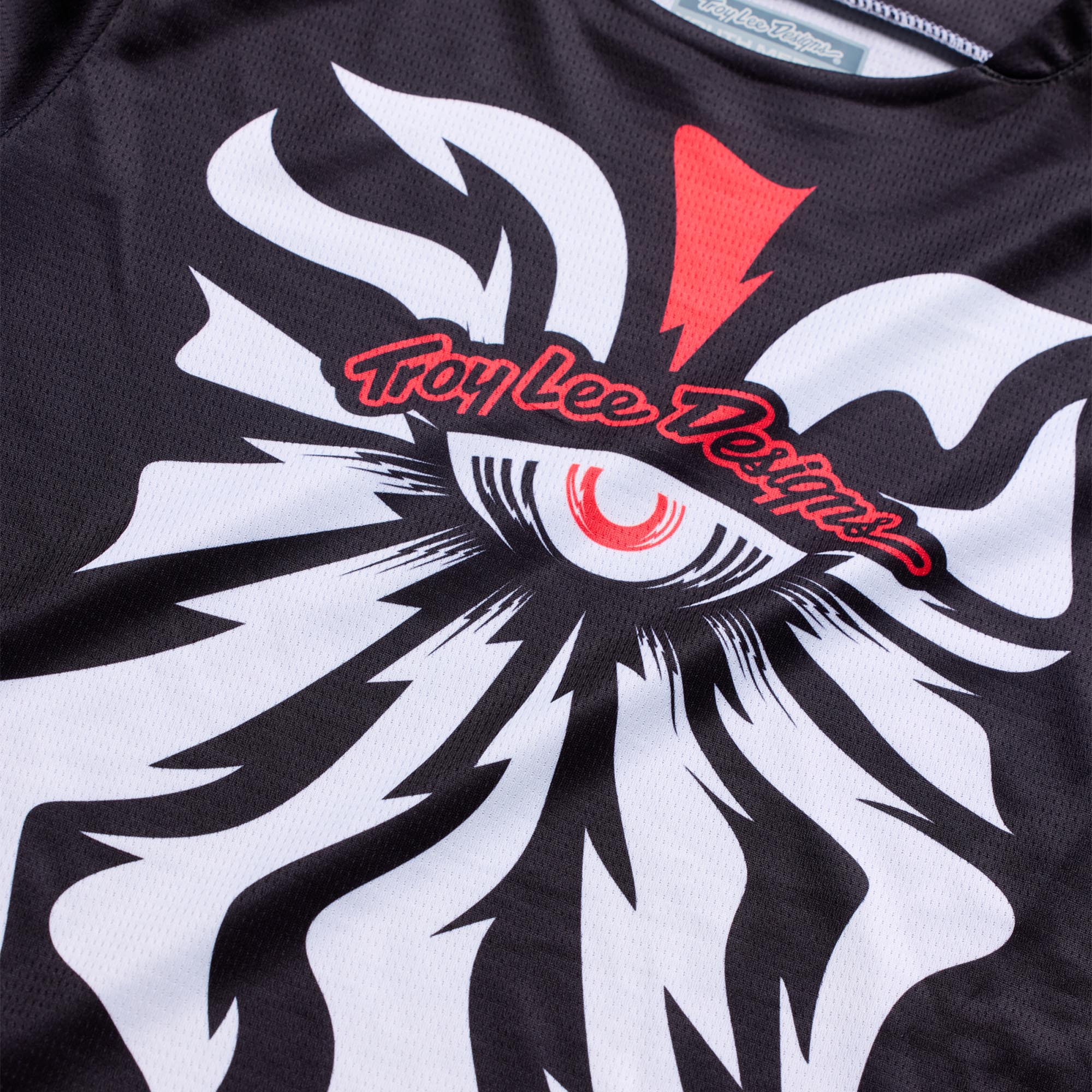 Troy Lee Designs GP Pro Cyclops Ungdoms motocrosstrøje sort/neonrød S Figur 4