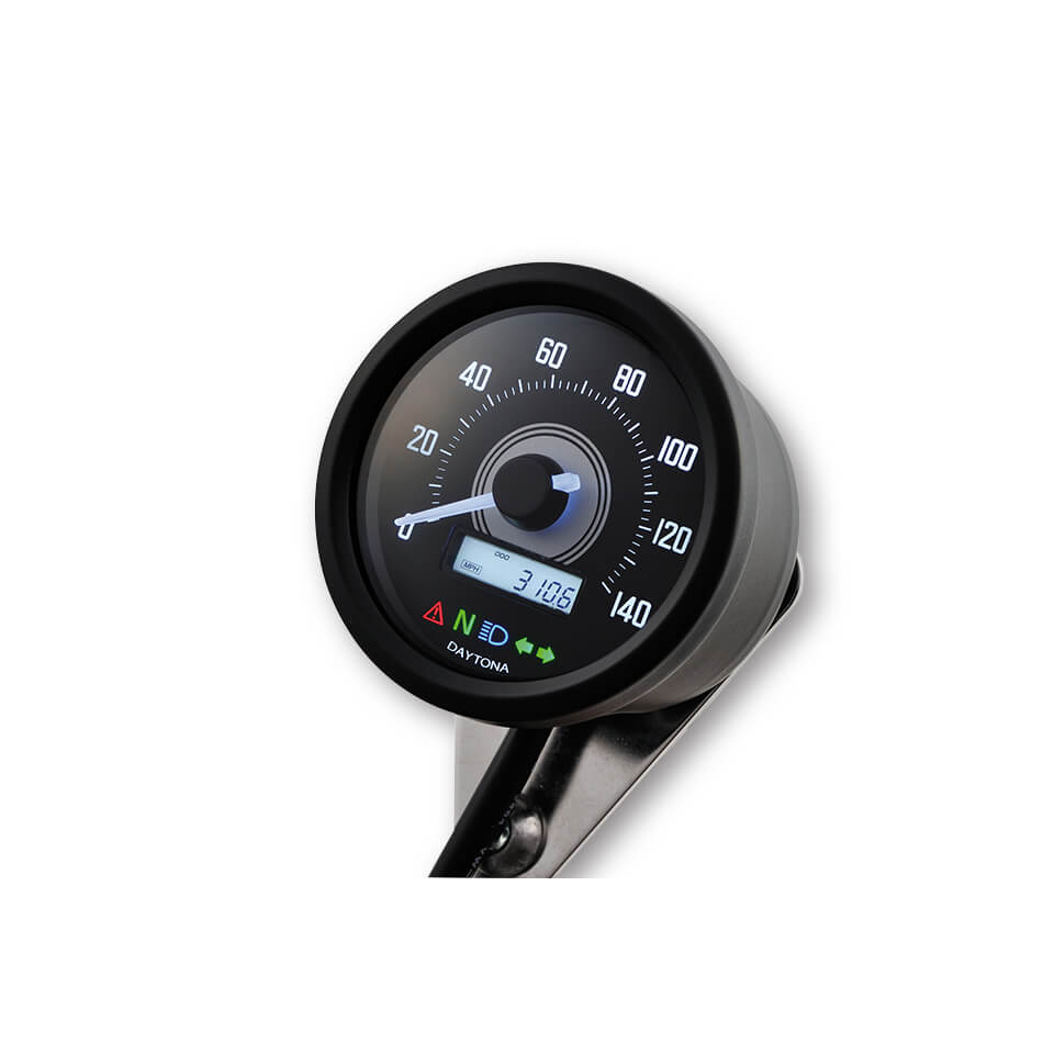 DAYTONA Corp. VELONA 2, Digitaler Tachometer mit Halter, Ø 60 mm 140 km/h Figura 1