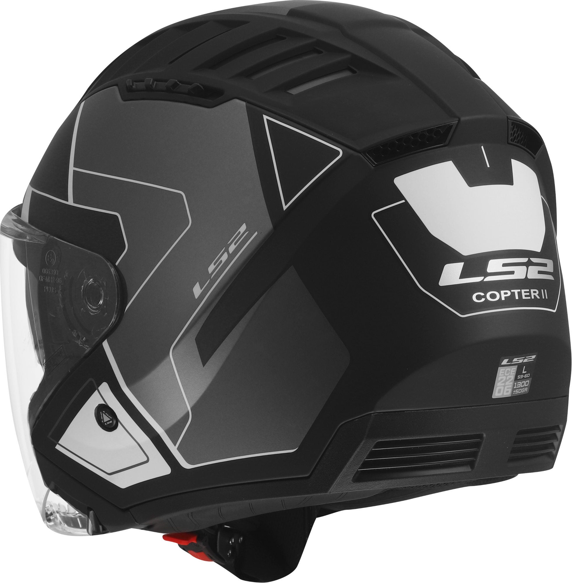 LS2 OF600 Copter II Tango Jet Helmet grey M (57/58) Figure 5