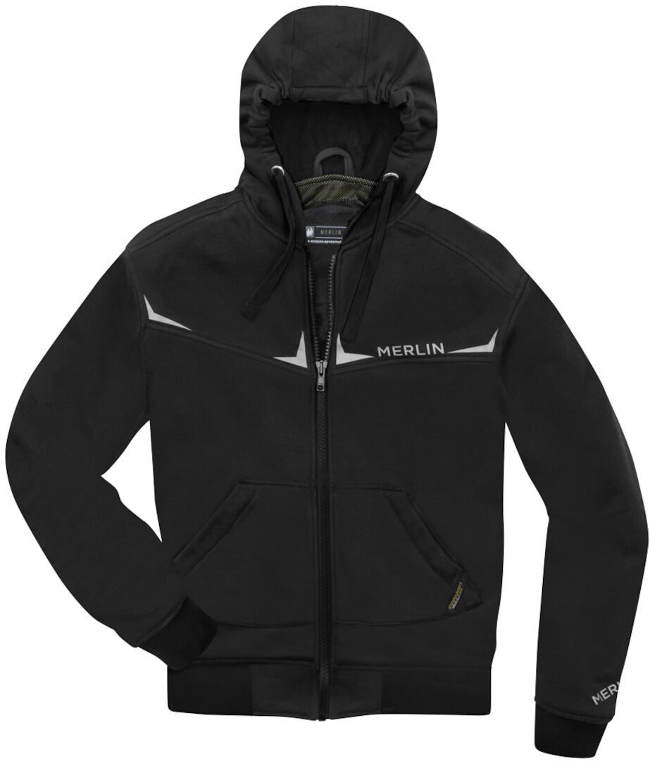 Merlin Easton Giacca con cappuccio con zip da moto nero L Figura 5