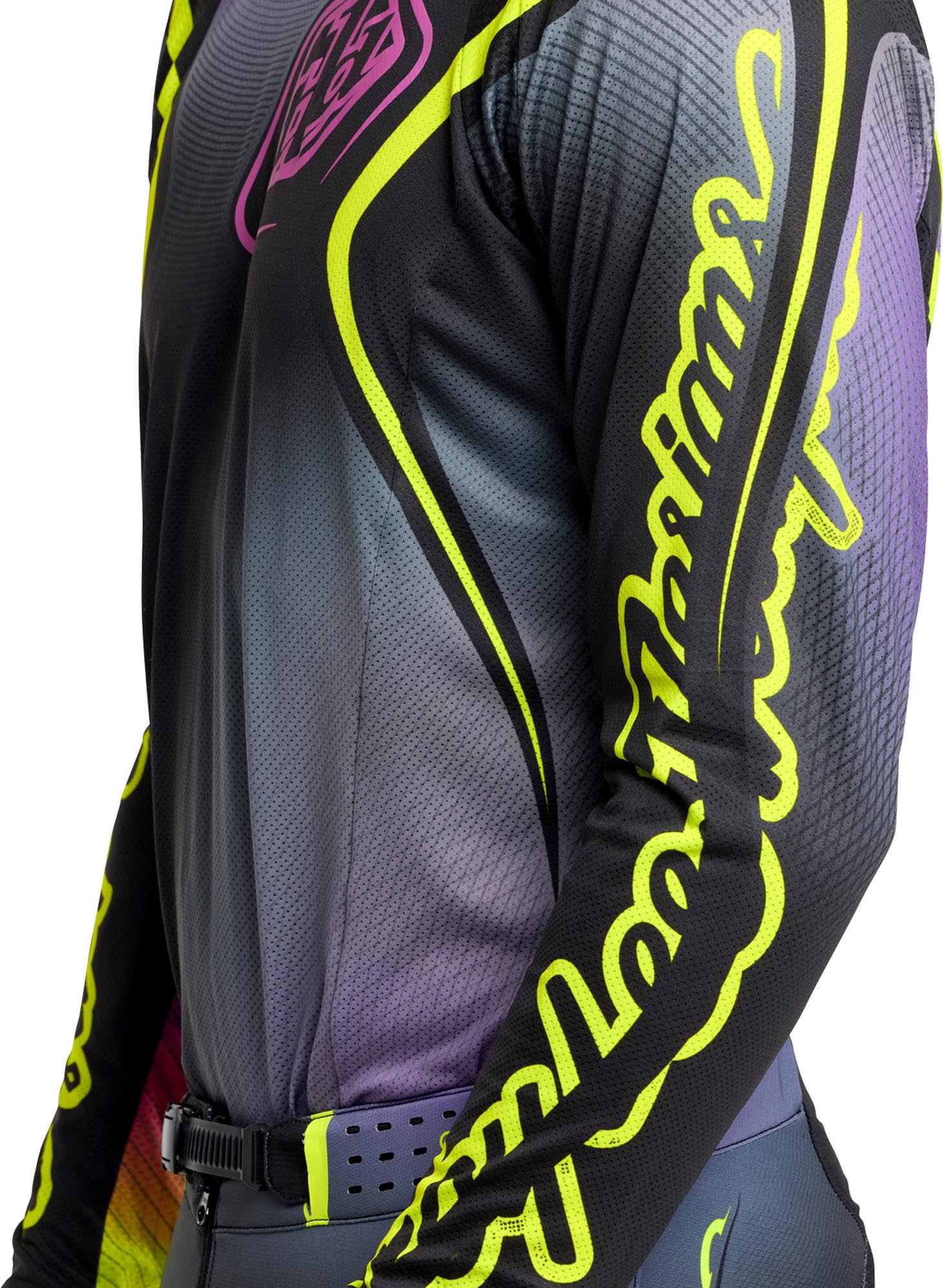Troy Lee Designs SE Pro Wander Motocross-trøye svart/lilla/neongul L Figur 7