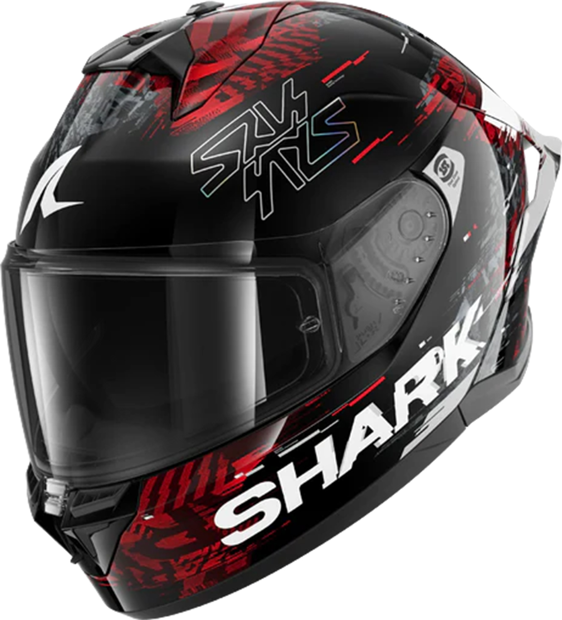 Shark Skwal Cup Speed-VIB Helm Zwart/Rood S (55/56) Figuur 1