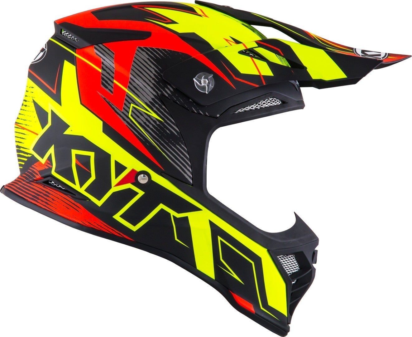 KYT Skyhawk Digger Motocross Helm gelb/orange S (55/56) Abbildung 2