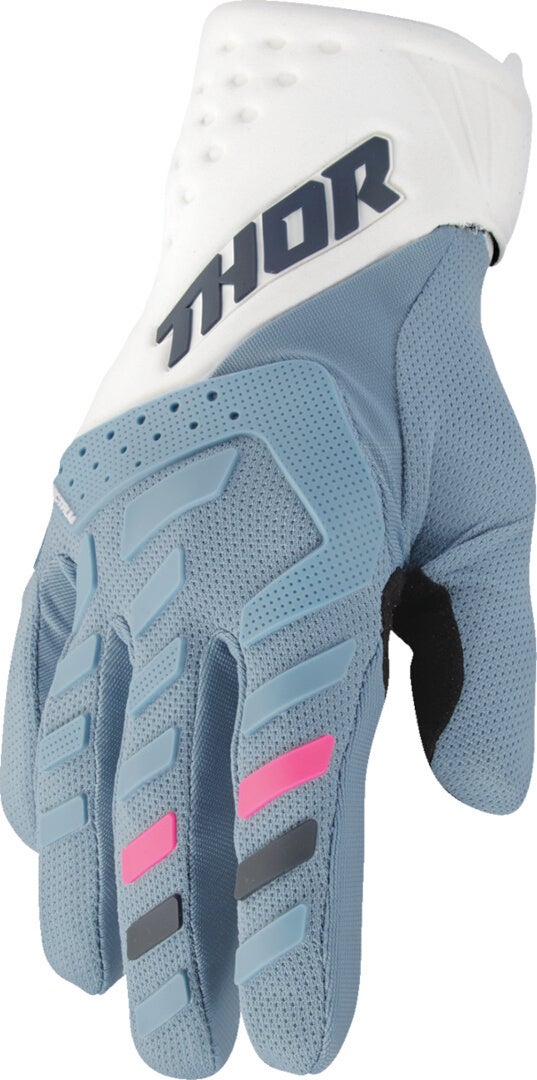 Thor Spectrum 2024 Motocross handsker til damer blå/hvid XL Figur 1