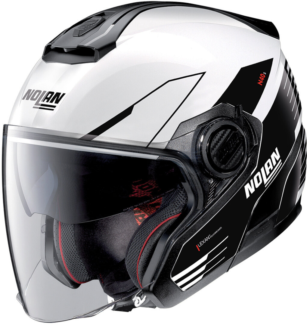Nolan N40-5 Zefiro 2023 N-Com Jet Helm Wit metallic S (56) Figuur 1