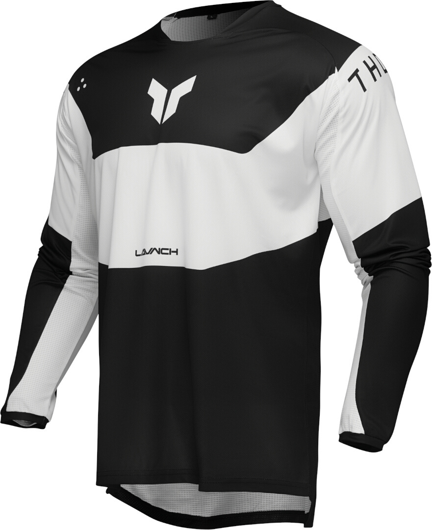 Thor Launchmode Storm Motocross Jersey black/white XL Figure 1