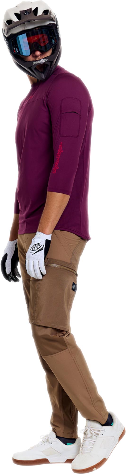 Troy Lee Designs Ruckus Ride Mono 3/4 Bicycle Jersey Bordeaux S Figure 12