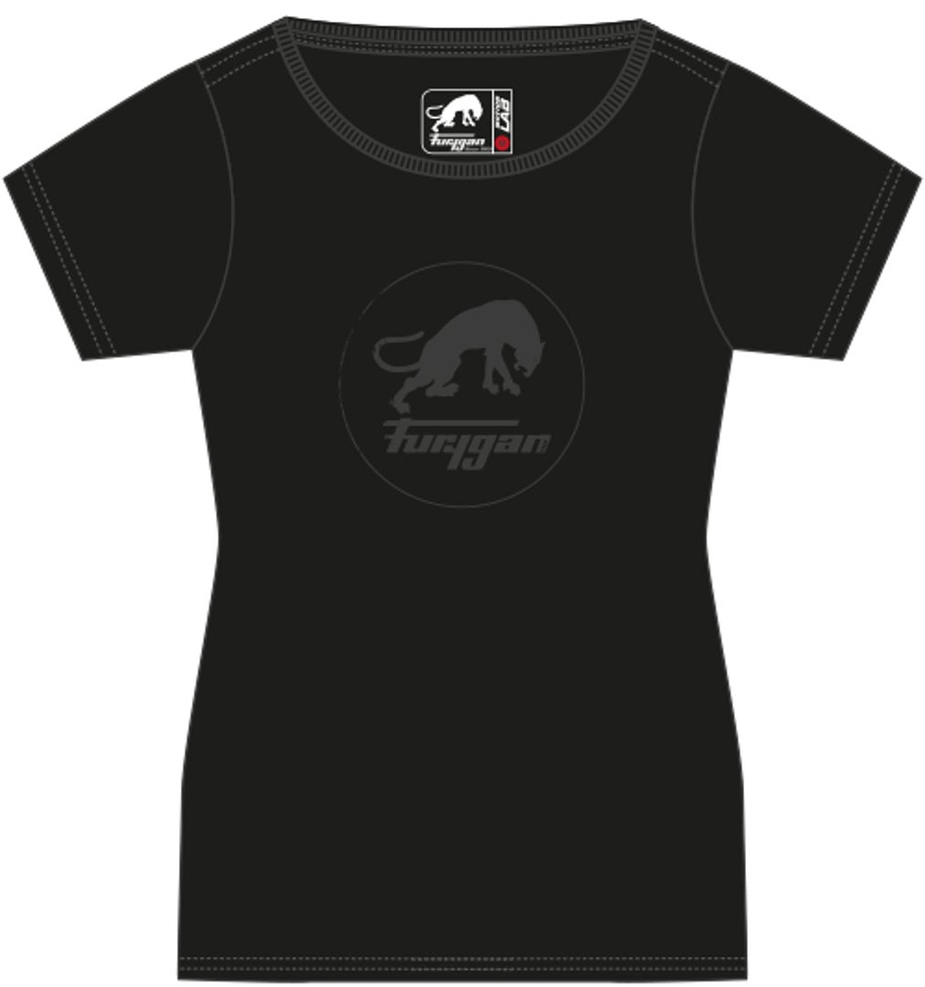 Furygan Erika T-shirt das senhoras preto S Figura 1