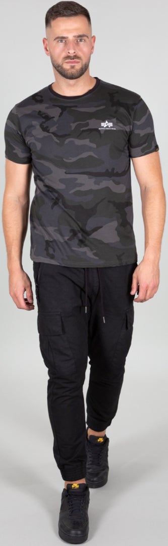 Alpha Industries Backprint Camo Maglietta Mimetismo Scuro M Figura 3