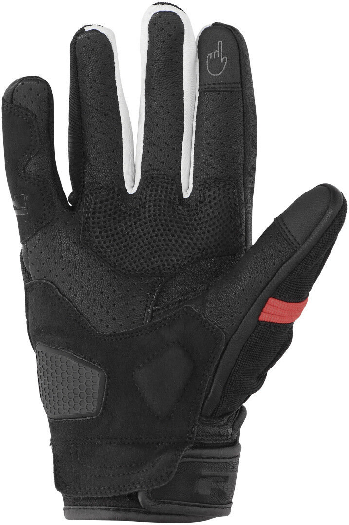 Richa Stradale Summer perforerede motorcykelhandsker sort/rød 2XL Figur 2