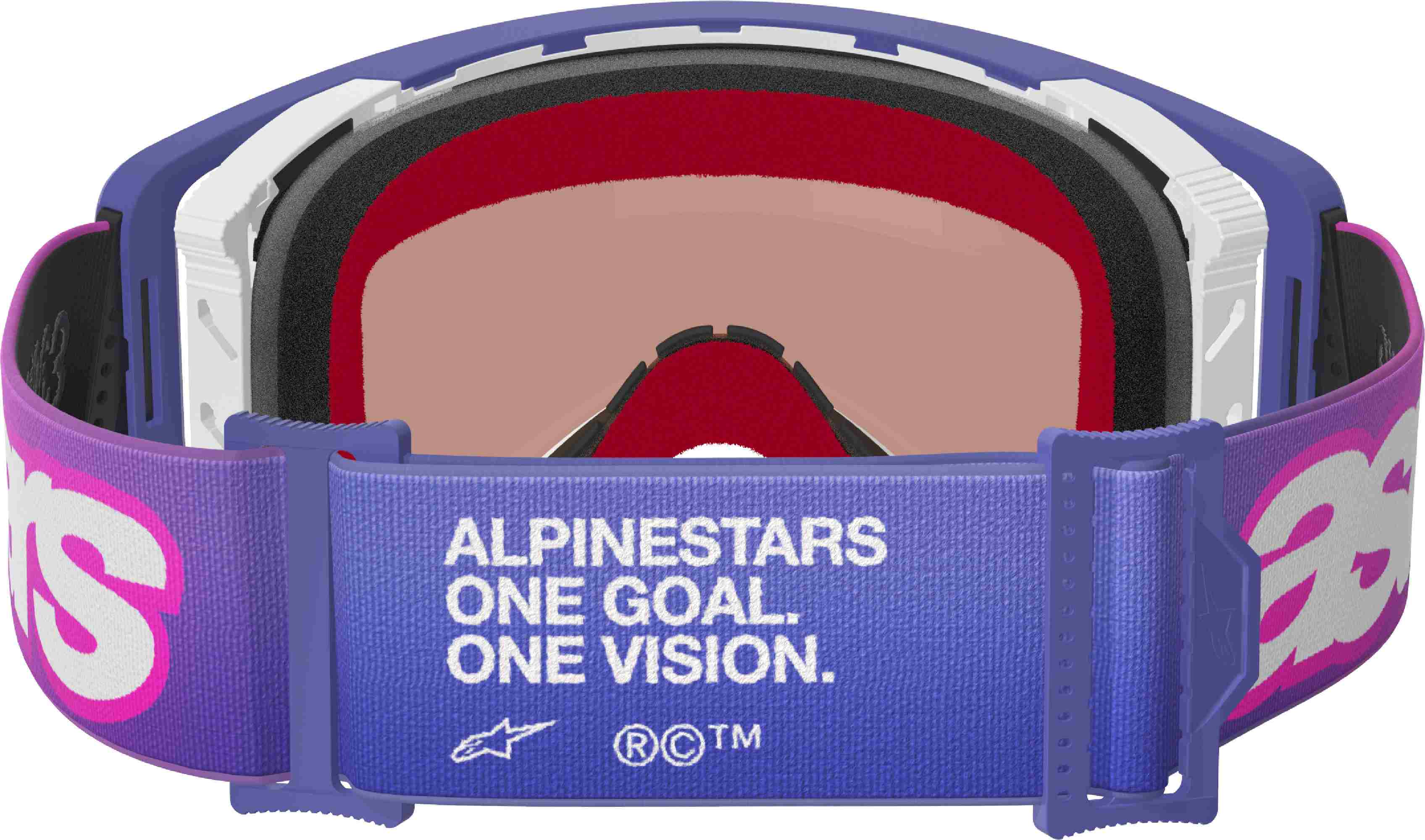 Alpinestars Supertech Vision Vista Ochelari de motocross mov/roz Figura 4