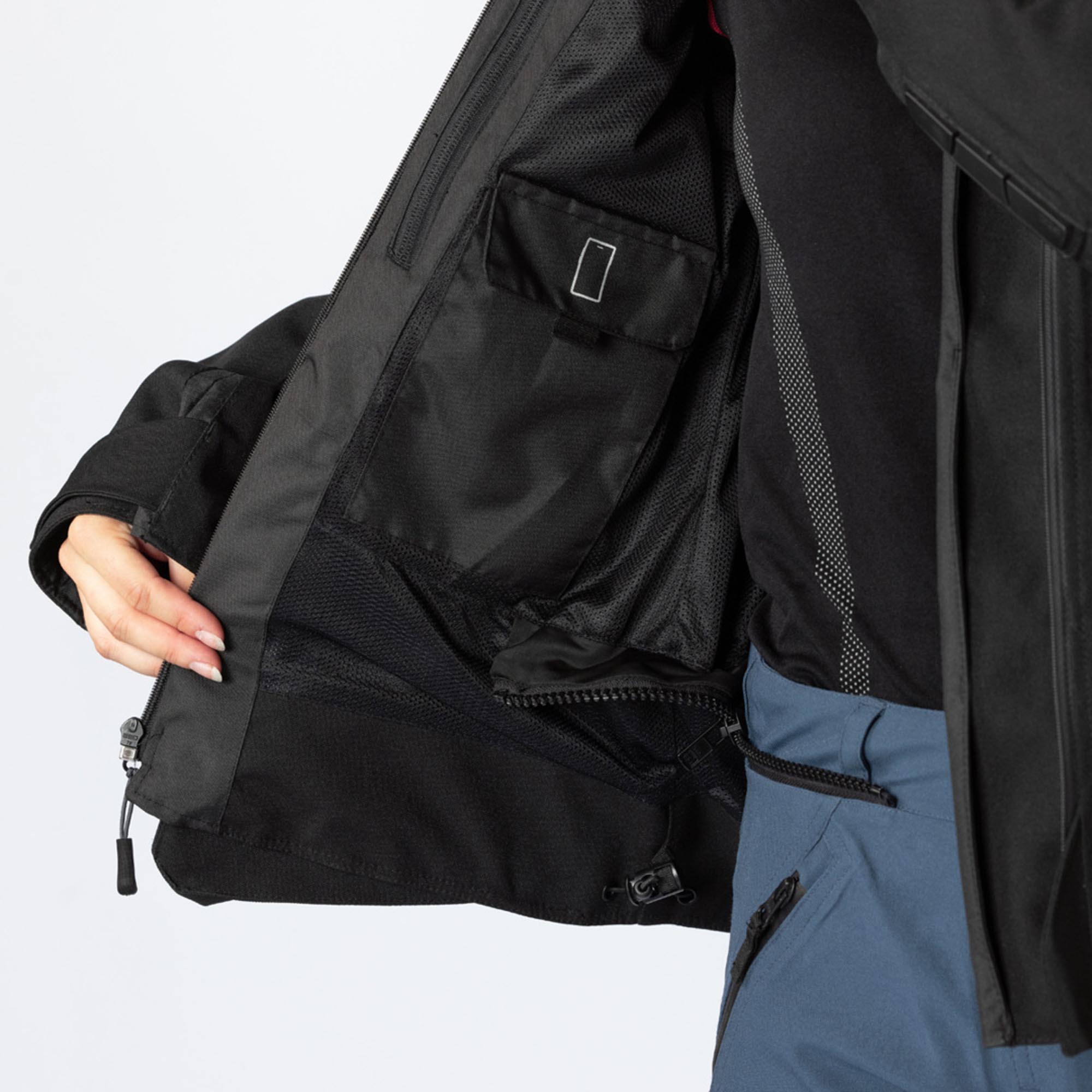 IXS Tourster-STX 1.0 wasserdichte Damen Motorrad Textiljacke schwarz 4XL Abbildung 5