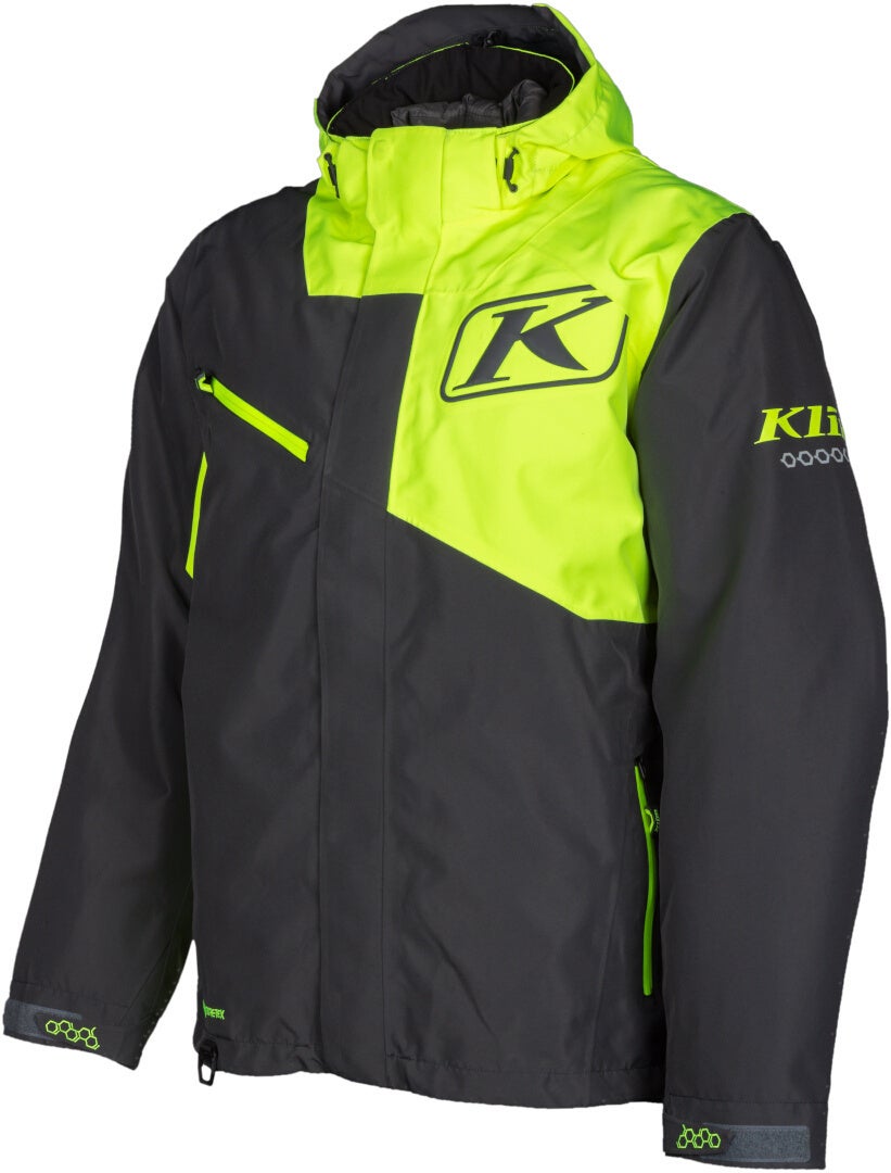 Klim Kompound Snowmobil Jacke dunkelgrau/schwarz/neon-gelb XL Abbildung 1