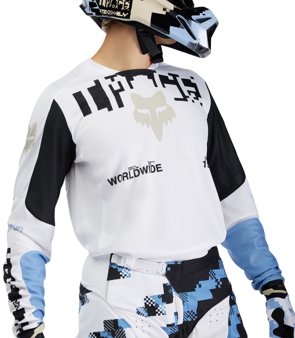 FOX 180 Digi Image Motocross trøje hvid M Figur 6
