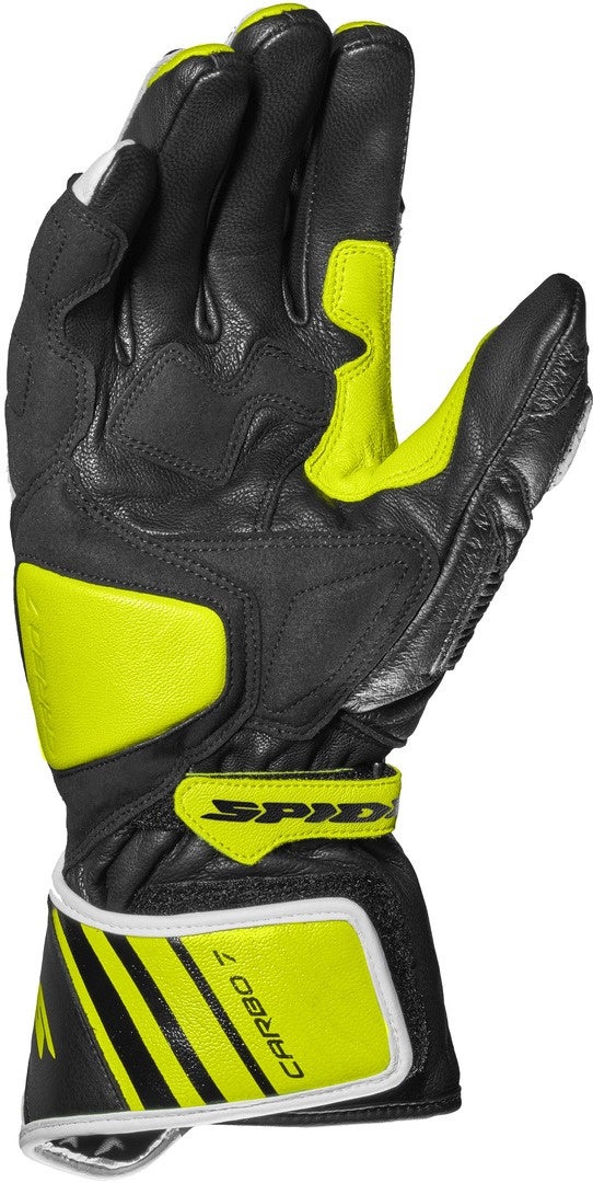 Spidi Carbo 7 Motorcykel handsker sort/hvid/neongul L Figur 3