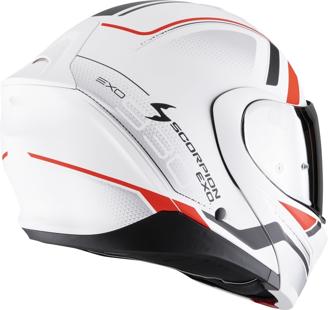 Scorpion EXO-930 Evo Ardens Helm weiß matt/schwarz/rot XL (60/61) Abbildung 2