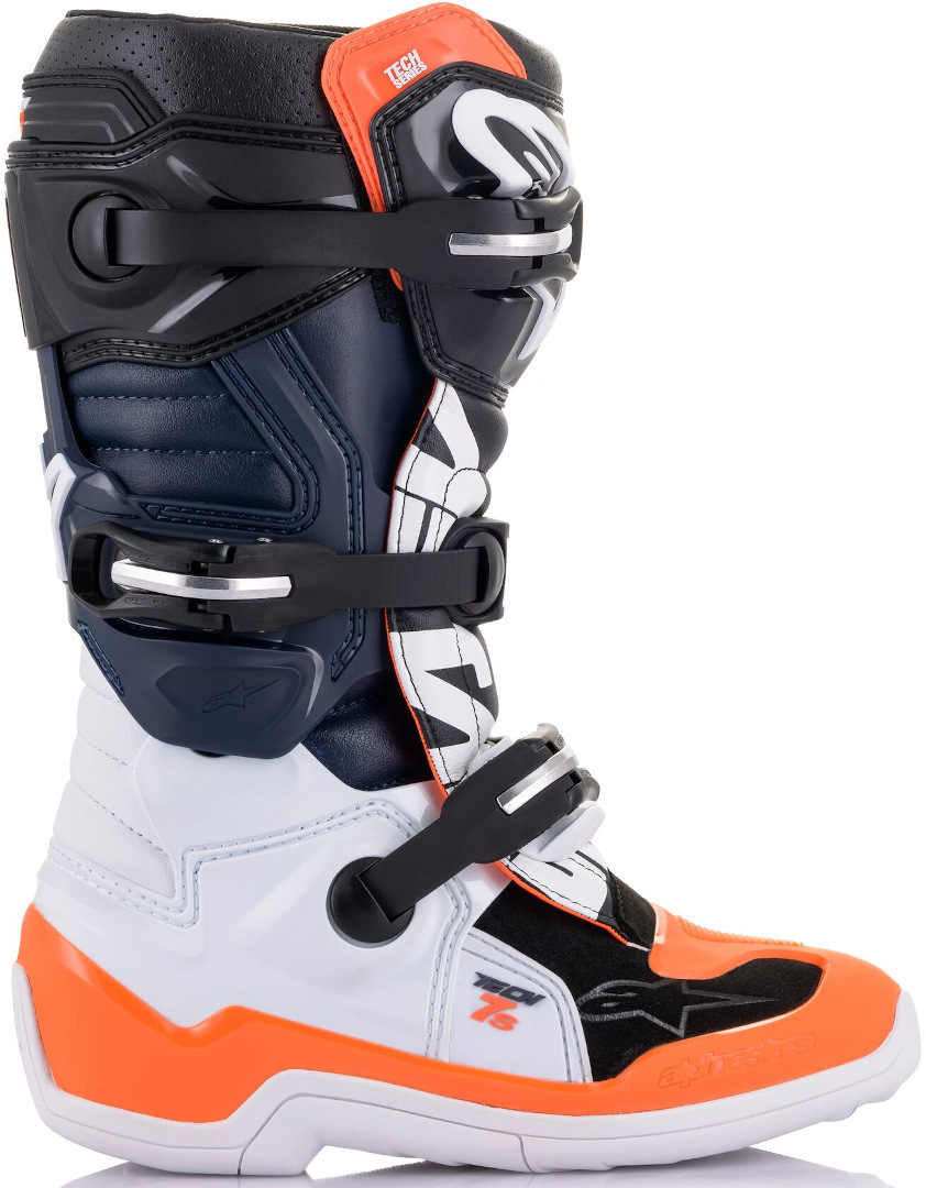 Alpinestars Tech 7S Motocrossstøvler til unge sort/hvid/orange 39 Figur 5