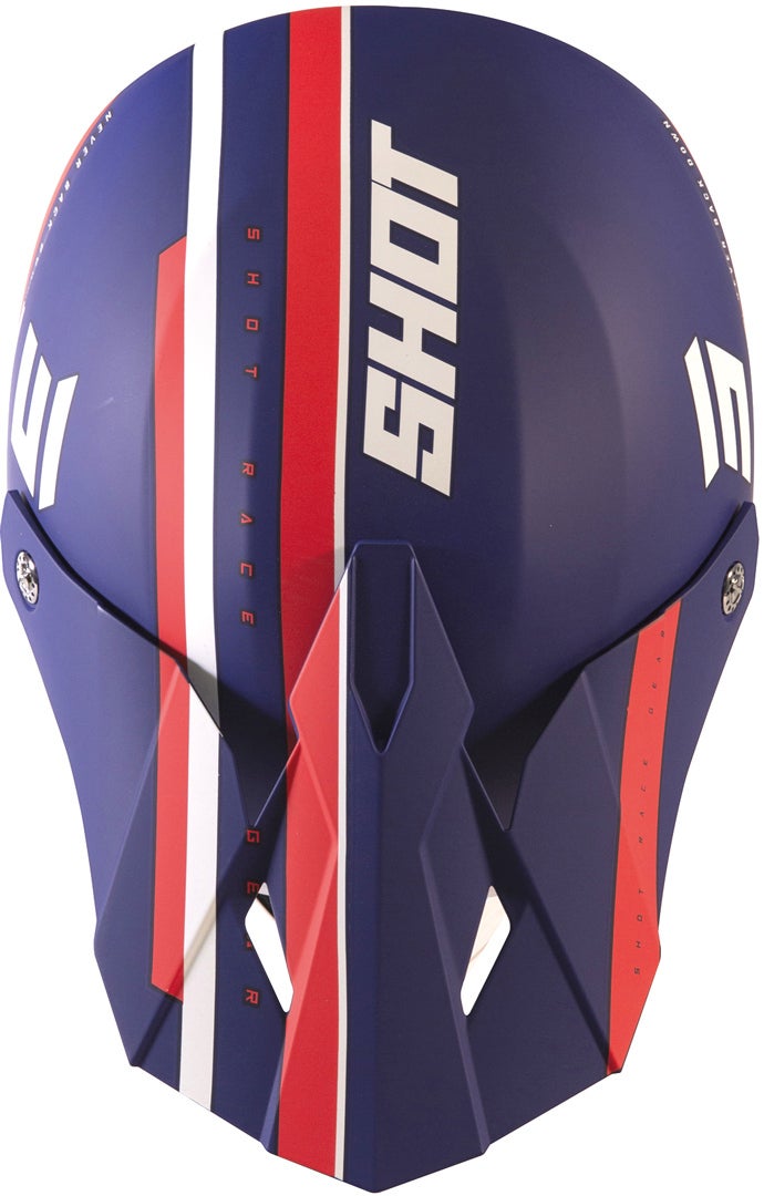 Shot Furious Shining Casco Motocross blu/rosso XL (61/62) Figura 2