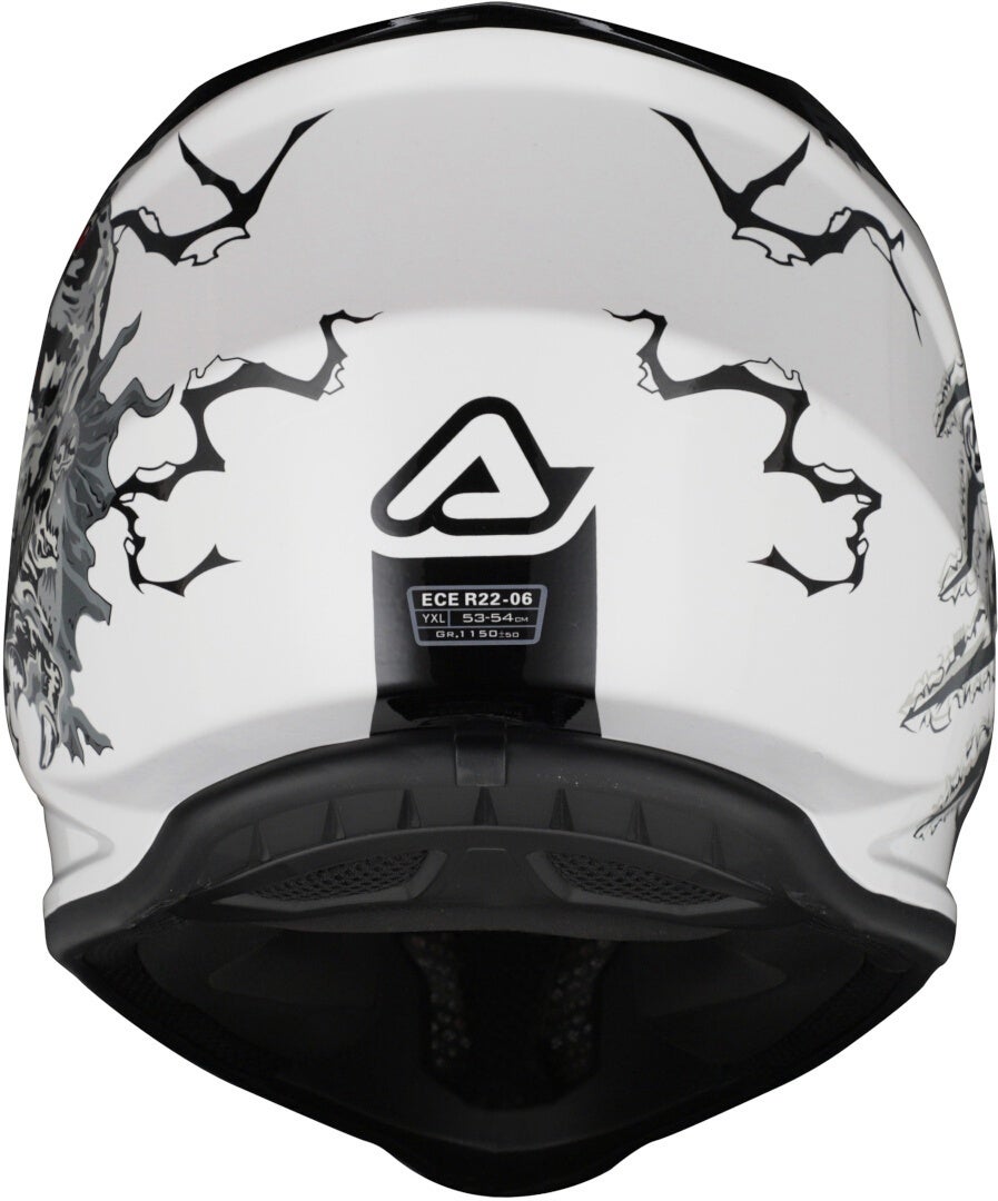Acerbis Profile Rex Kids Motocross Helm weiß/schwarz Y/M (49/50) Abbildung 8