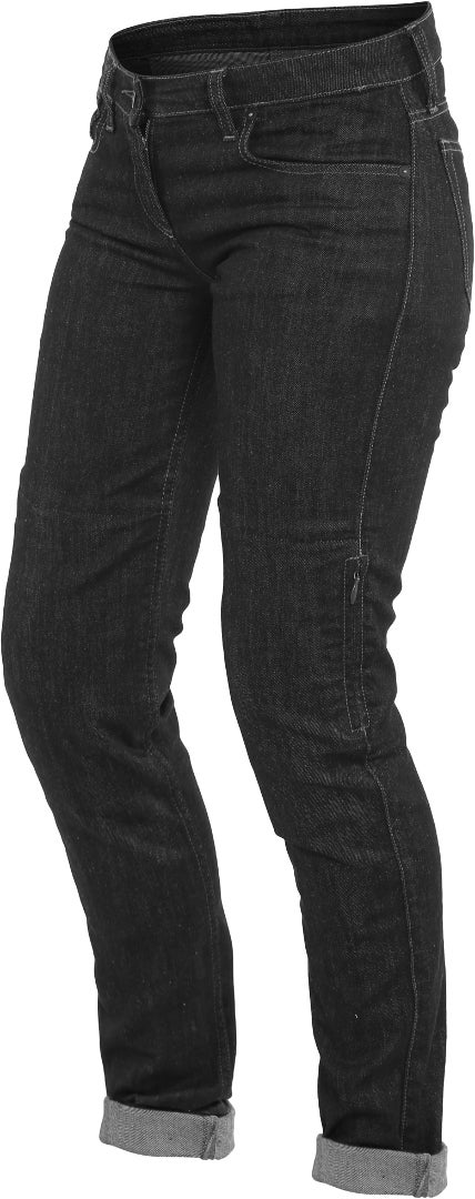 Dainese Denim Slim Damen Motorrad Textilhose schwarz 28 Abbildung 1