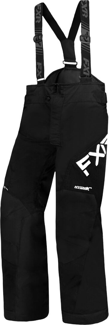 FXR Clutch 2023 Jovens Snowmobile Bib Pants preto/branco 16 Figura 1
