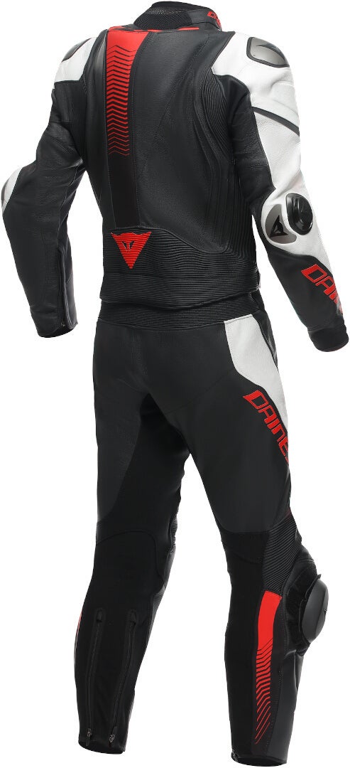 Dainese Laguna Seca 5 2-Piece Motorcycle Leather Suit black/white/red 50 Figure 8