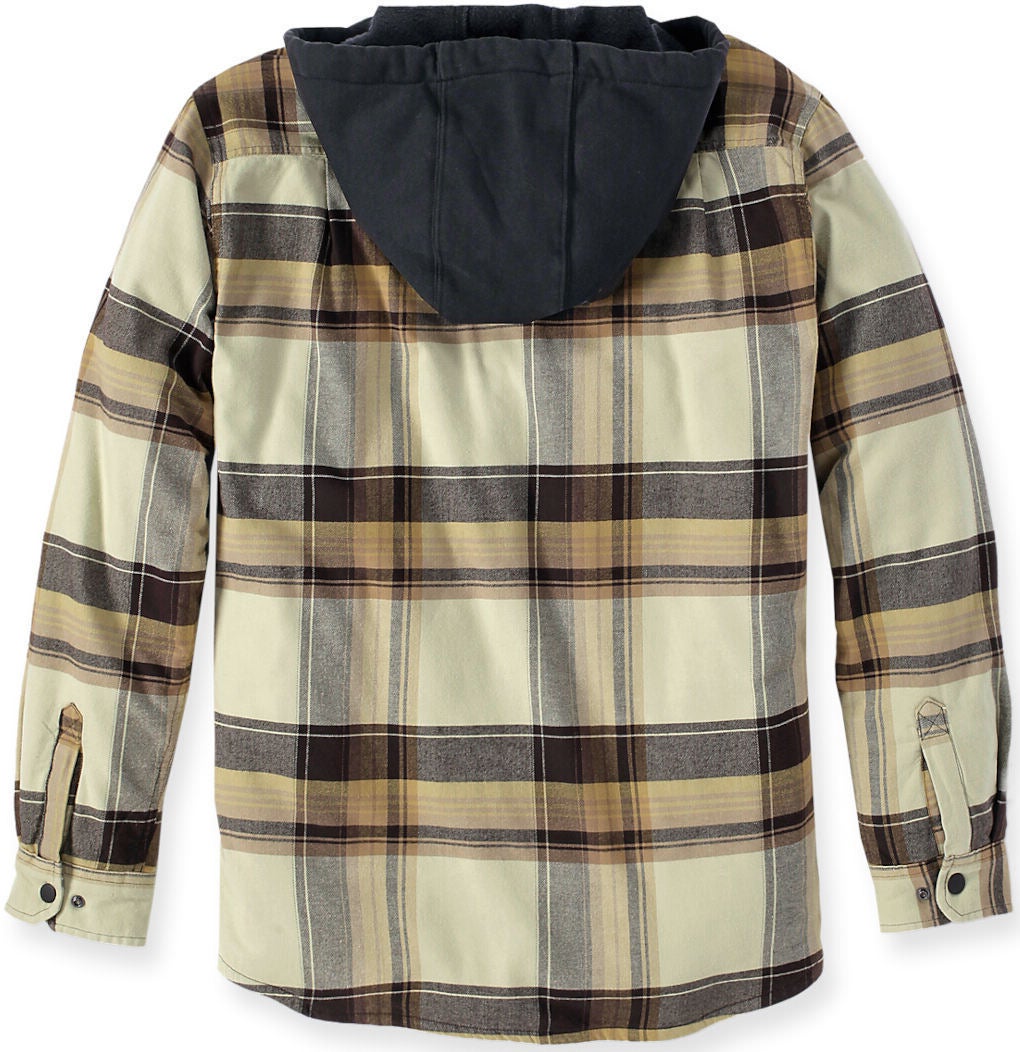 Carhartt Rugged Flex Flannel Hooded Shirt dark brown L Figure 2