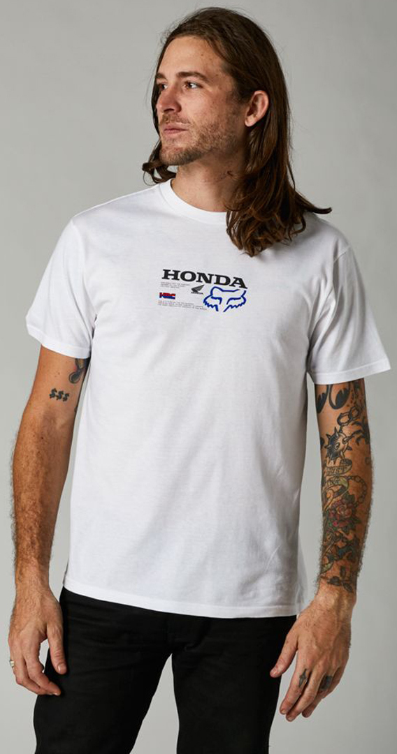 FOX Honda Premium Camiseta Branco M Figura 1