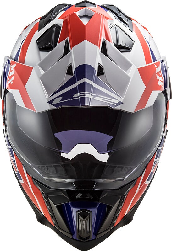LS2 MX701 Explorer HPFC Atlantis Motorcross Helm wit/rood/blauw XL (61/62) Figuur 2