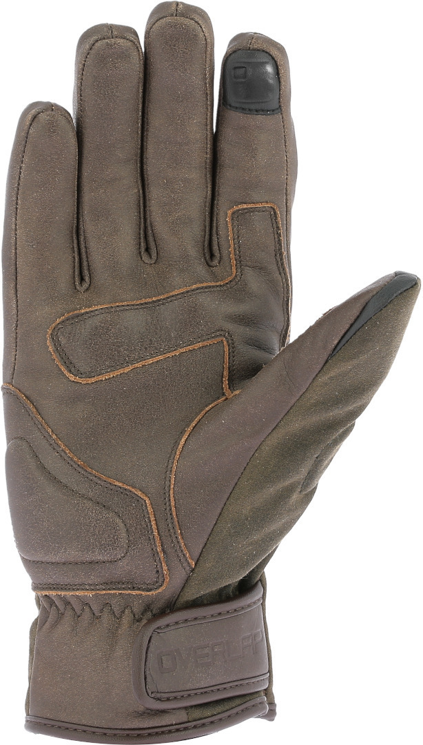 Overlap Iron Luvas da motocicleta marrom XL Figura 2