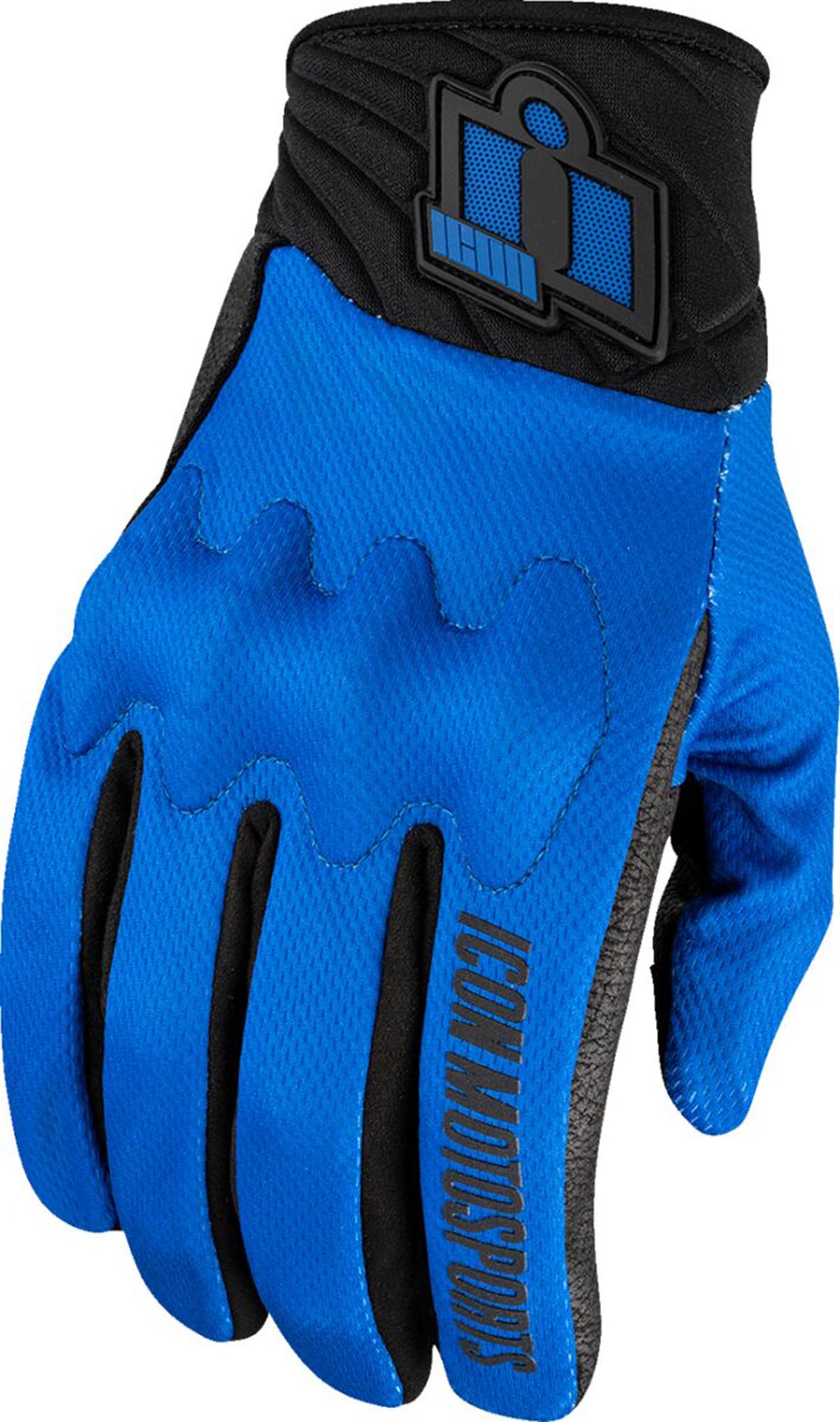 Icon Anthem 3 Motorcycle Gloves blue M Figure 1