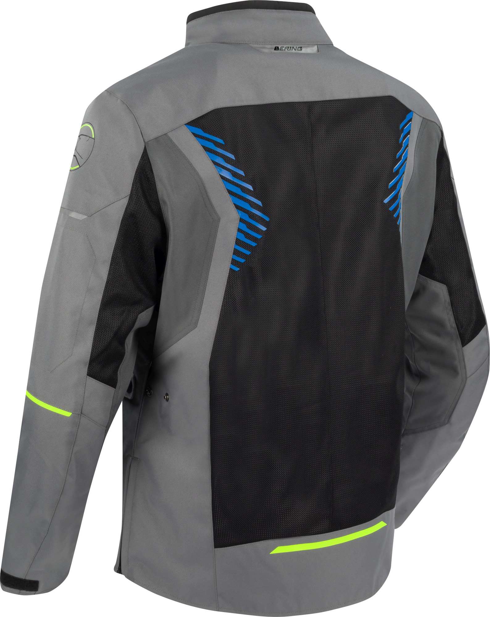 Bering Bakundu waterproof Motorcycle Textile Jacket grey/black/blue XXL Figure 2