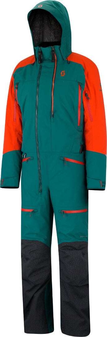 SCOTT DS-I Dryo Costume de motoneige une pièce Vert/Orange M Figure 1