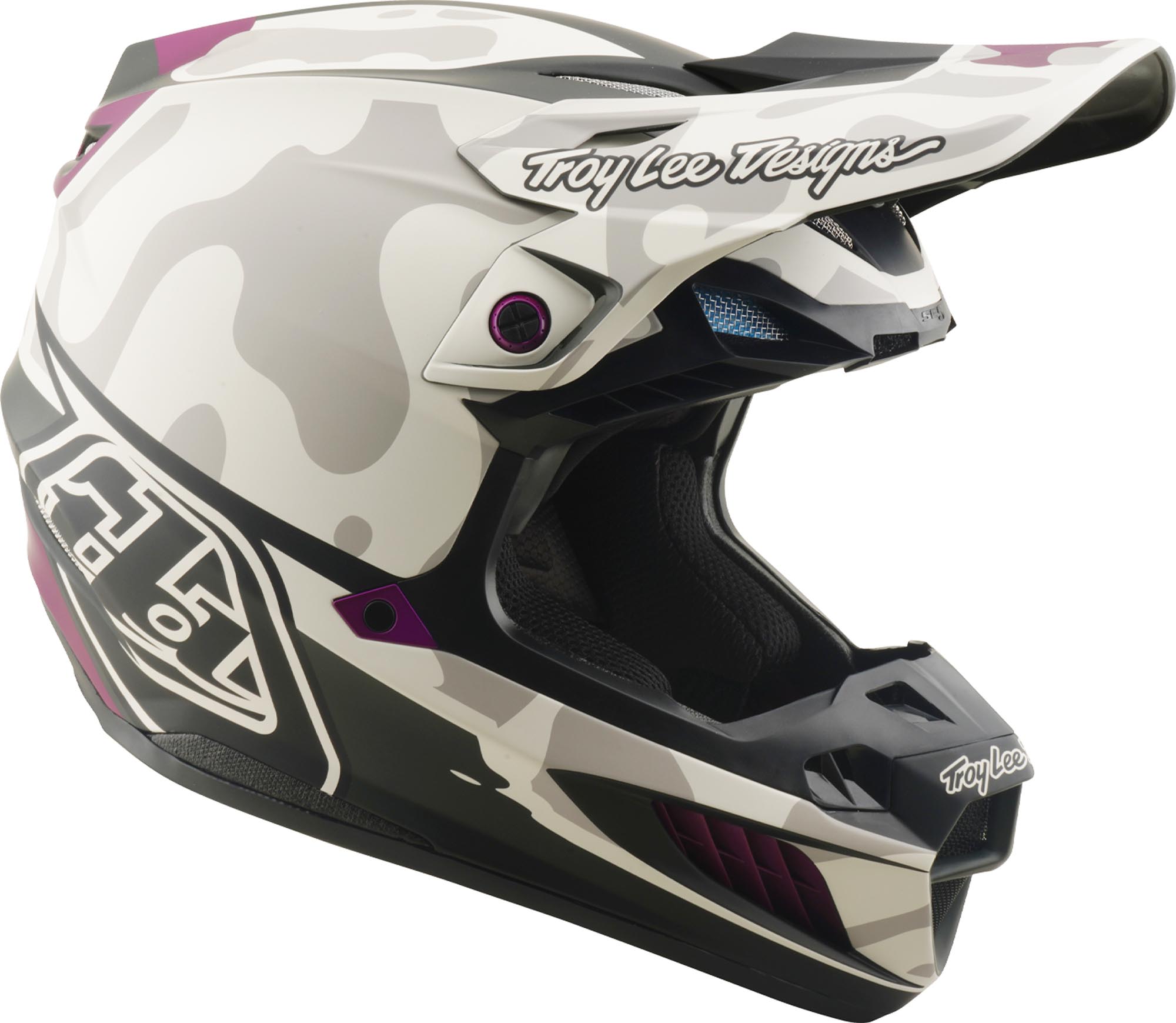 Troy Lee Designs SE5 Composite MIPS Myth Motocross Helm hellgrau L (58/59) Abbildung 2