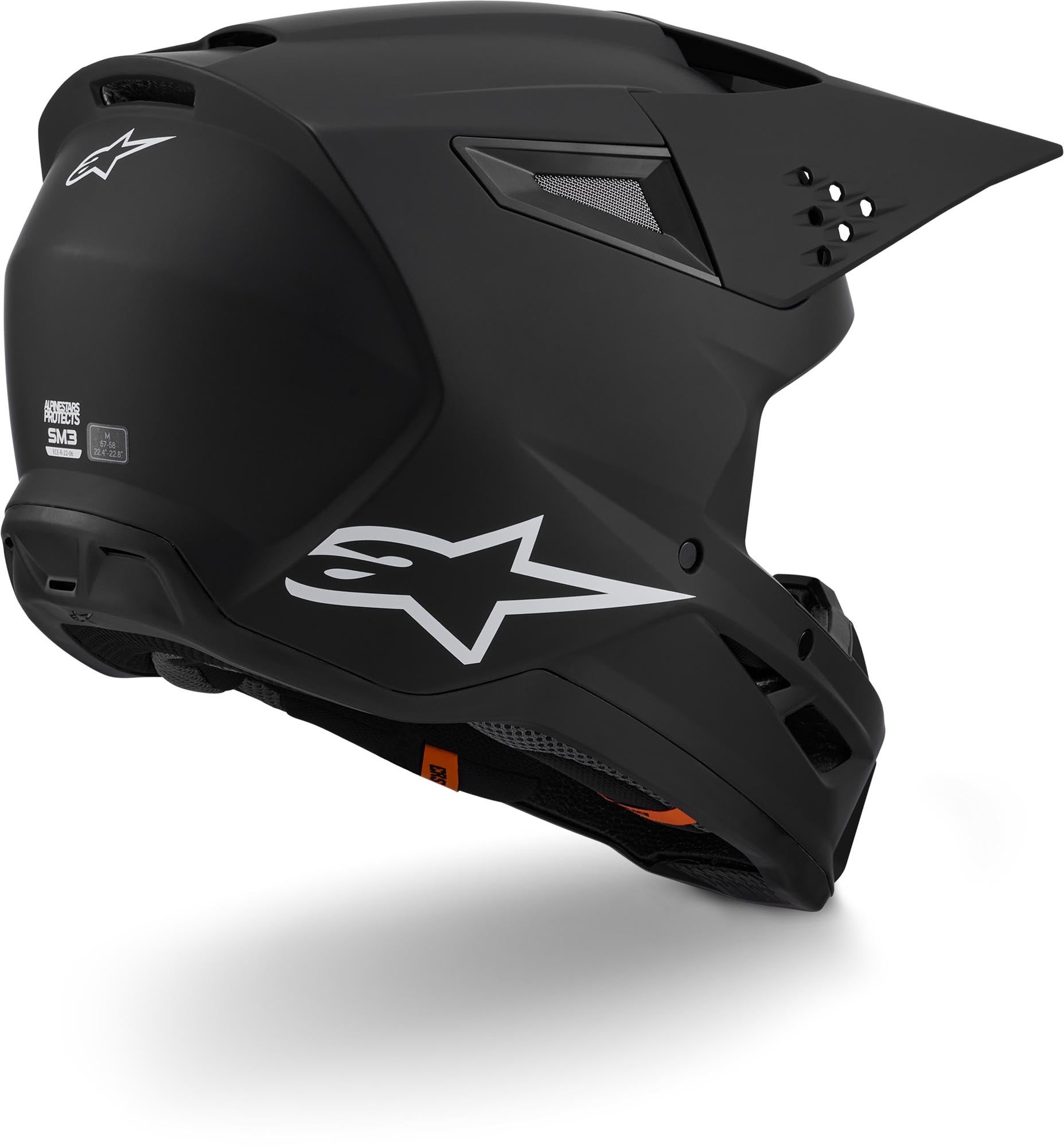Alpinestars S-M3 Casco da motocross nero opaco M (57/58) Figura 7