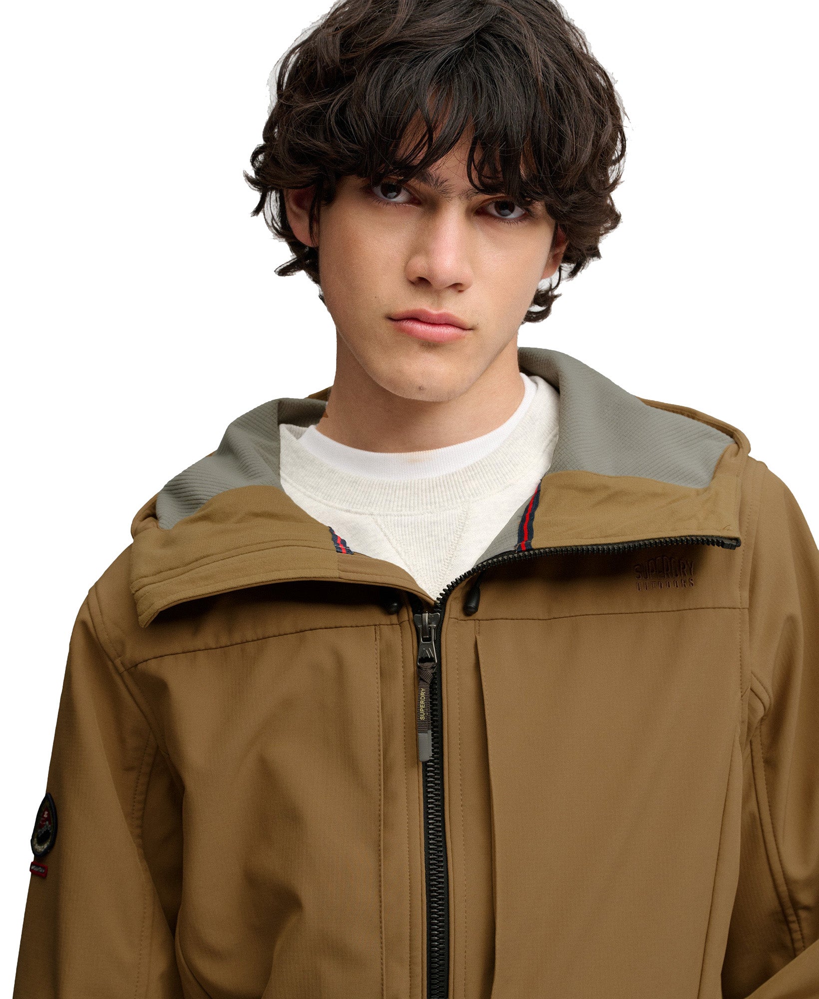 Superdry & Co Softshell Trekker 夹克 米色 S 图3