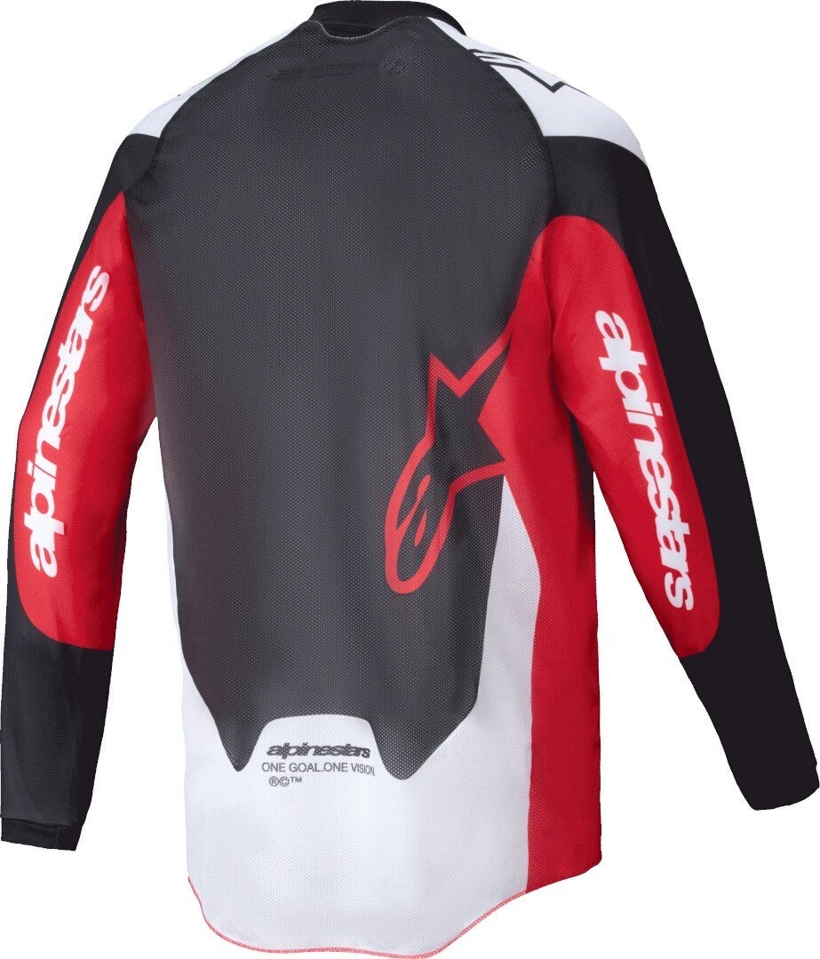 Alpinestars Pro-Dura Motokrosový dres černá/červená/bílá L Obrázek 2