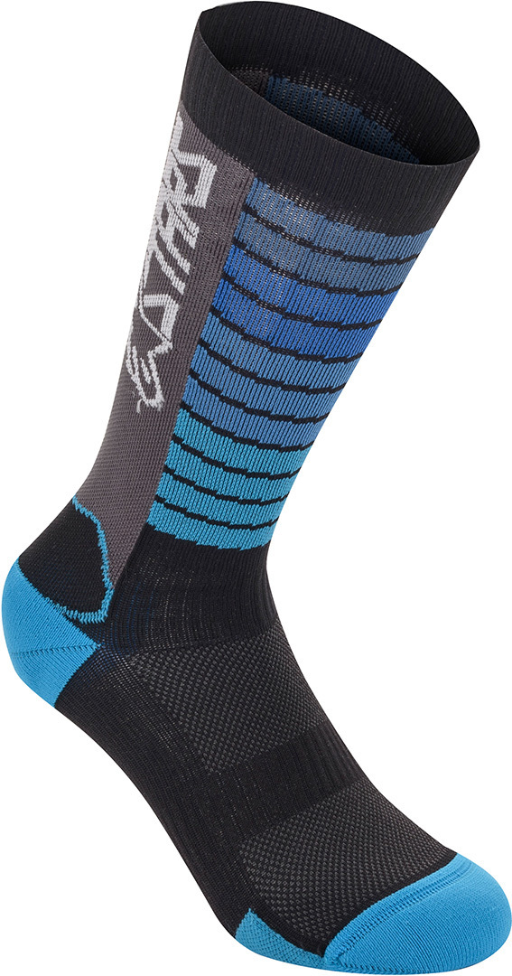 Alpinestars Drop 22 Chaussettes noir/bleu L Figure 1