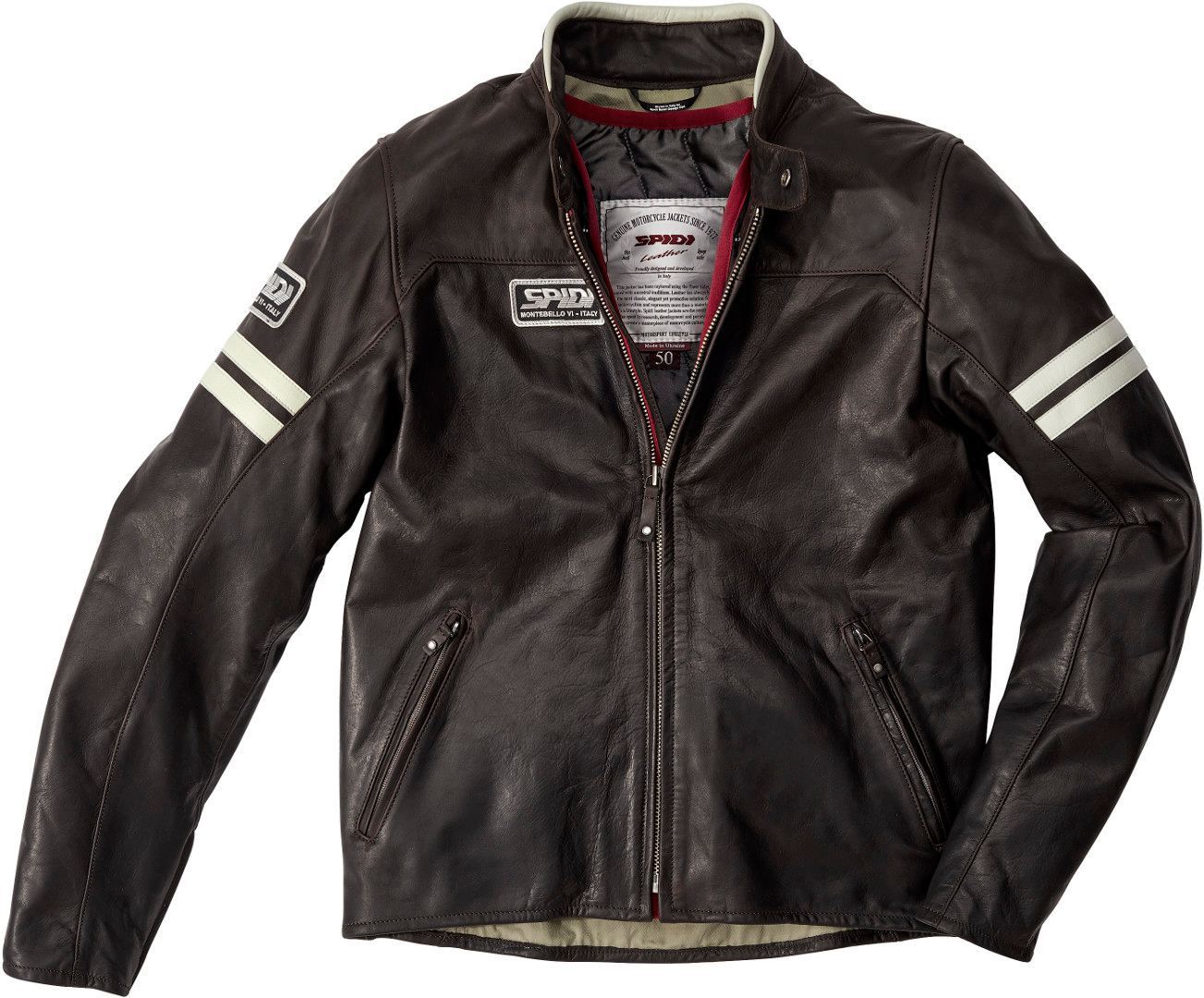 Spidi Vintage Motorcycle Leather Jacket brown 48 Figure 1