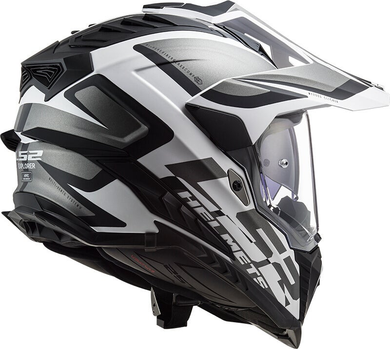 Side view of LS2 MX701 Explorer Alter Matt Motocross Helmet