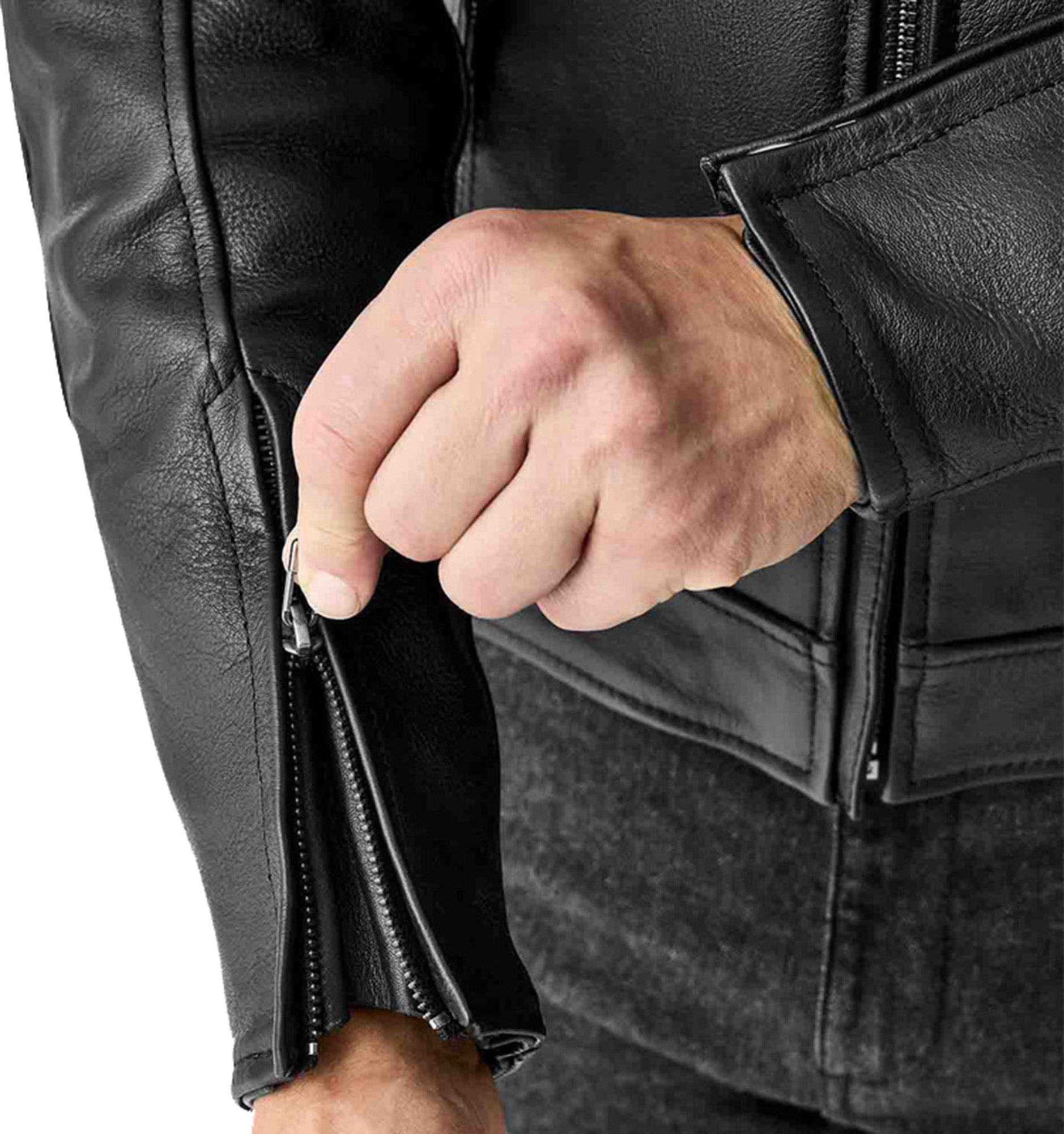 RST Hillberry D3O Veste en cuir moto noir 58 Figure 9