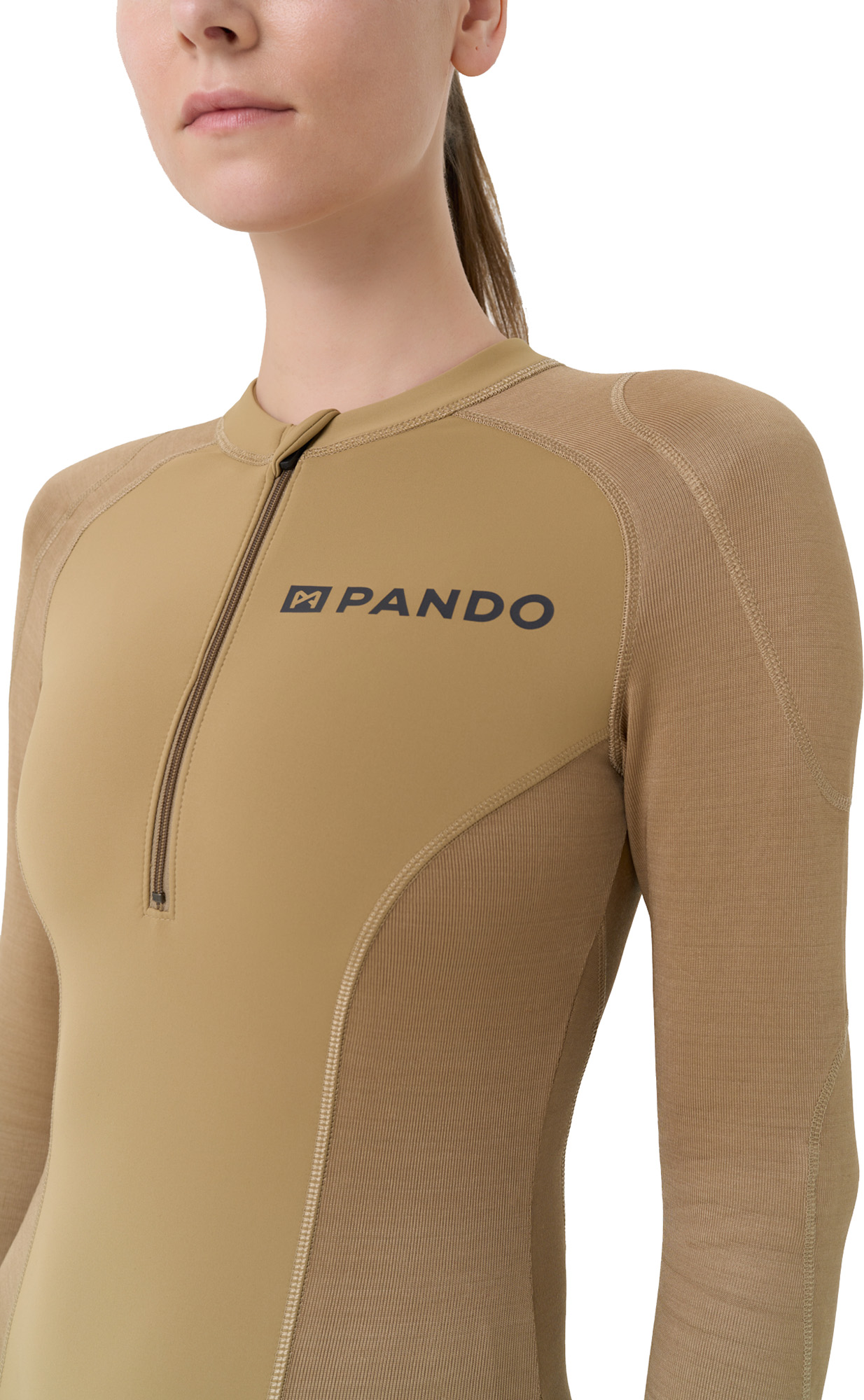Pando Moto Shell WW AA Baselayer Damer langærmet beskyttelsesskjorte beige S Figur 4