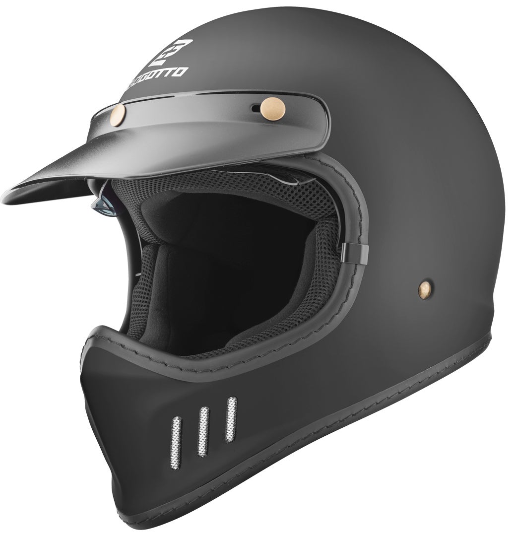 Side view of Bogotto FF980 Caferacer Cross Helmet