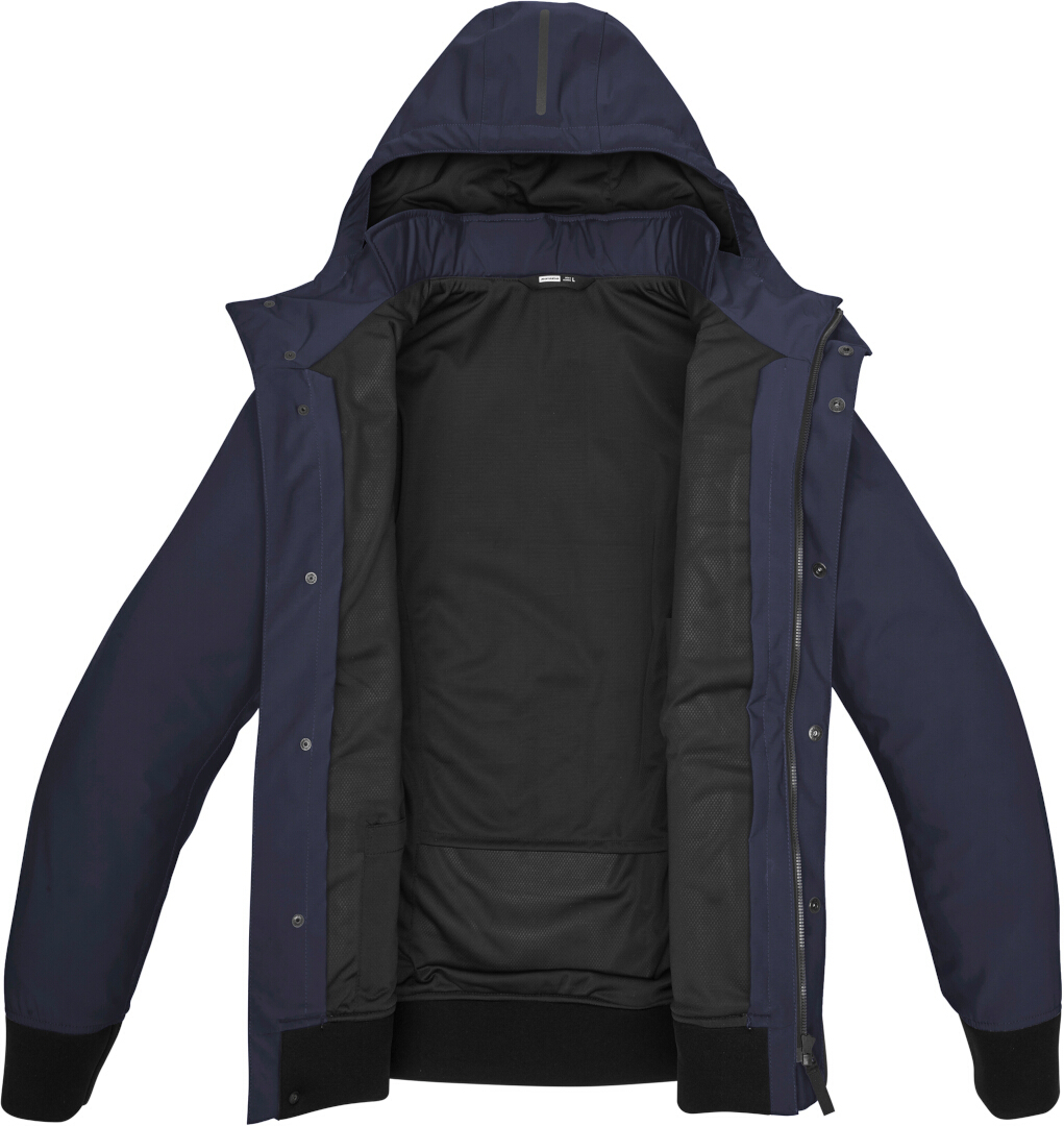 Spidi Riding Parka H2Out vattentät motorcykel textil jacka Mörkblå L Figur 4
