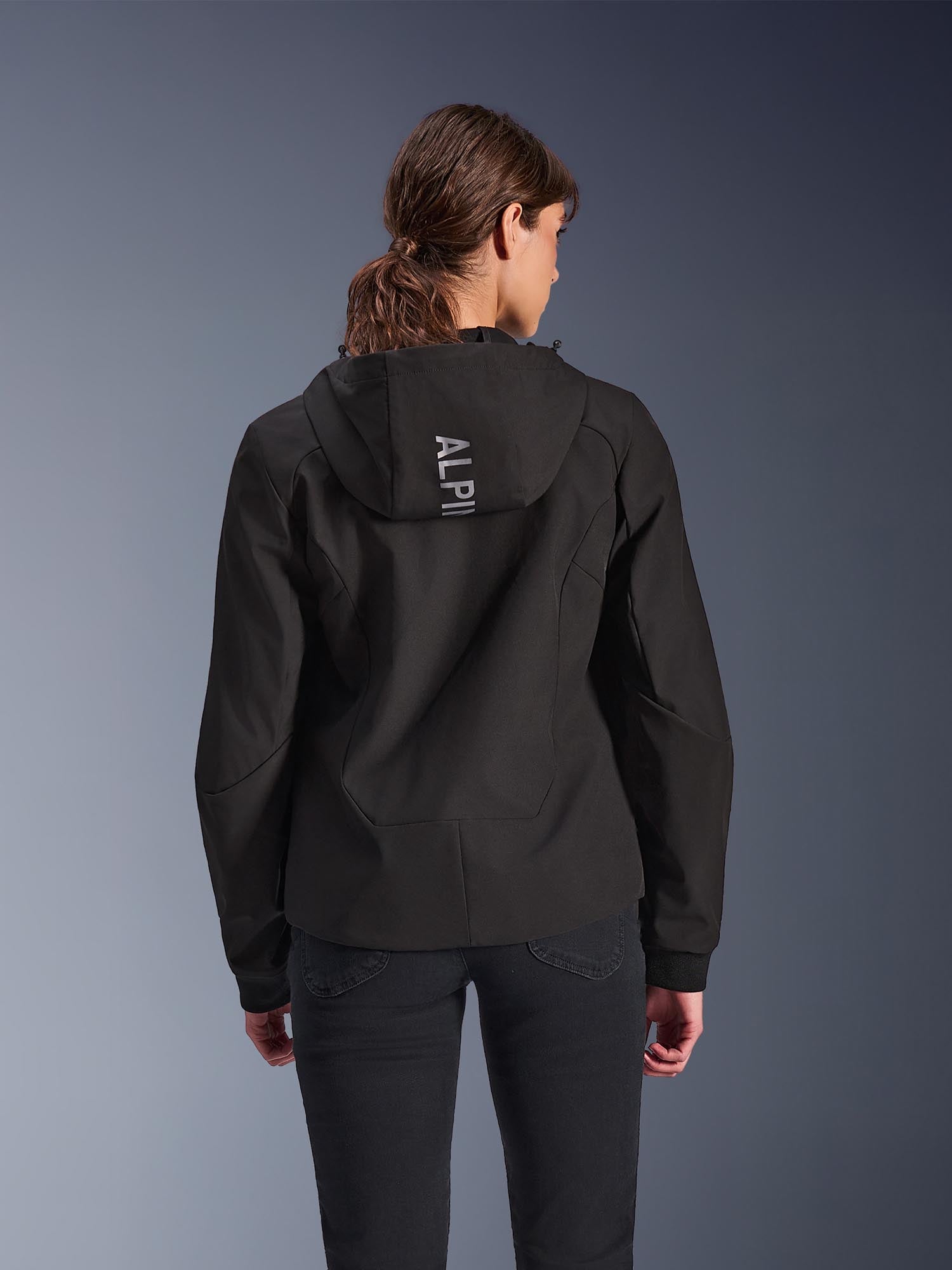 Side view of Alpinestars Stella Radium Tech Ladies Motorcycle Zip Hoodie