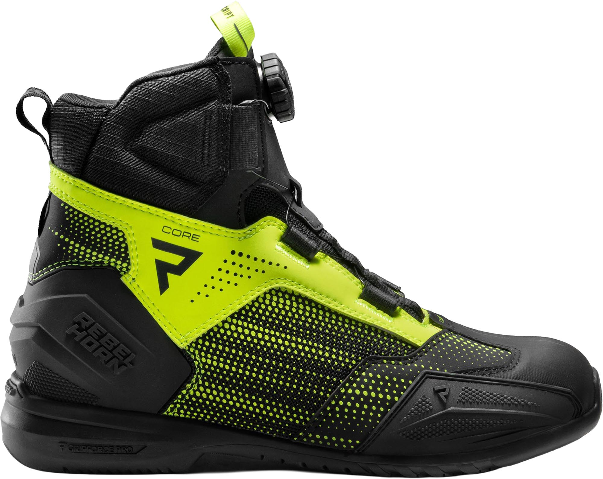 Rebelhorn Core Chaussures moto noir/jaune 37 Figure 2