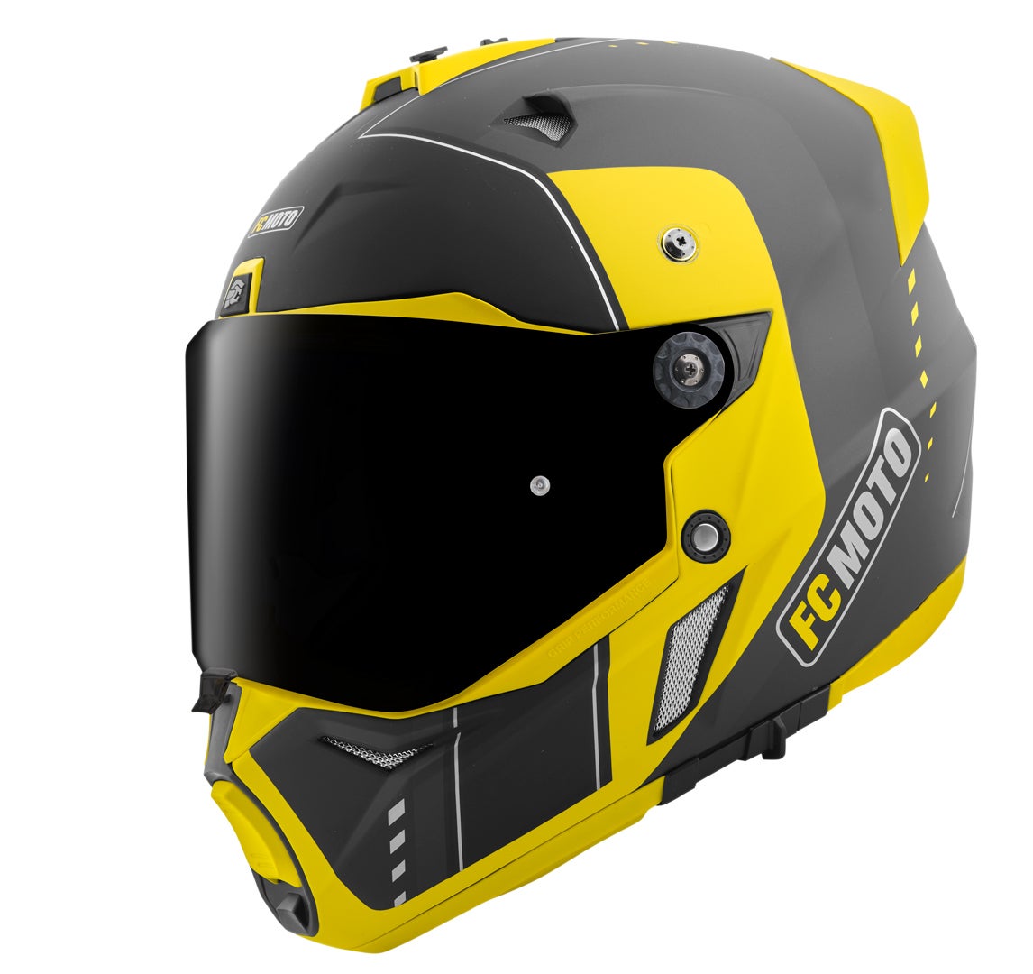 FC-Moto Merkur Pro Air Casco Enduro nero/giallo 2XL Figura 3