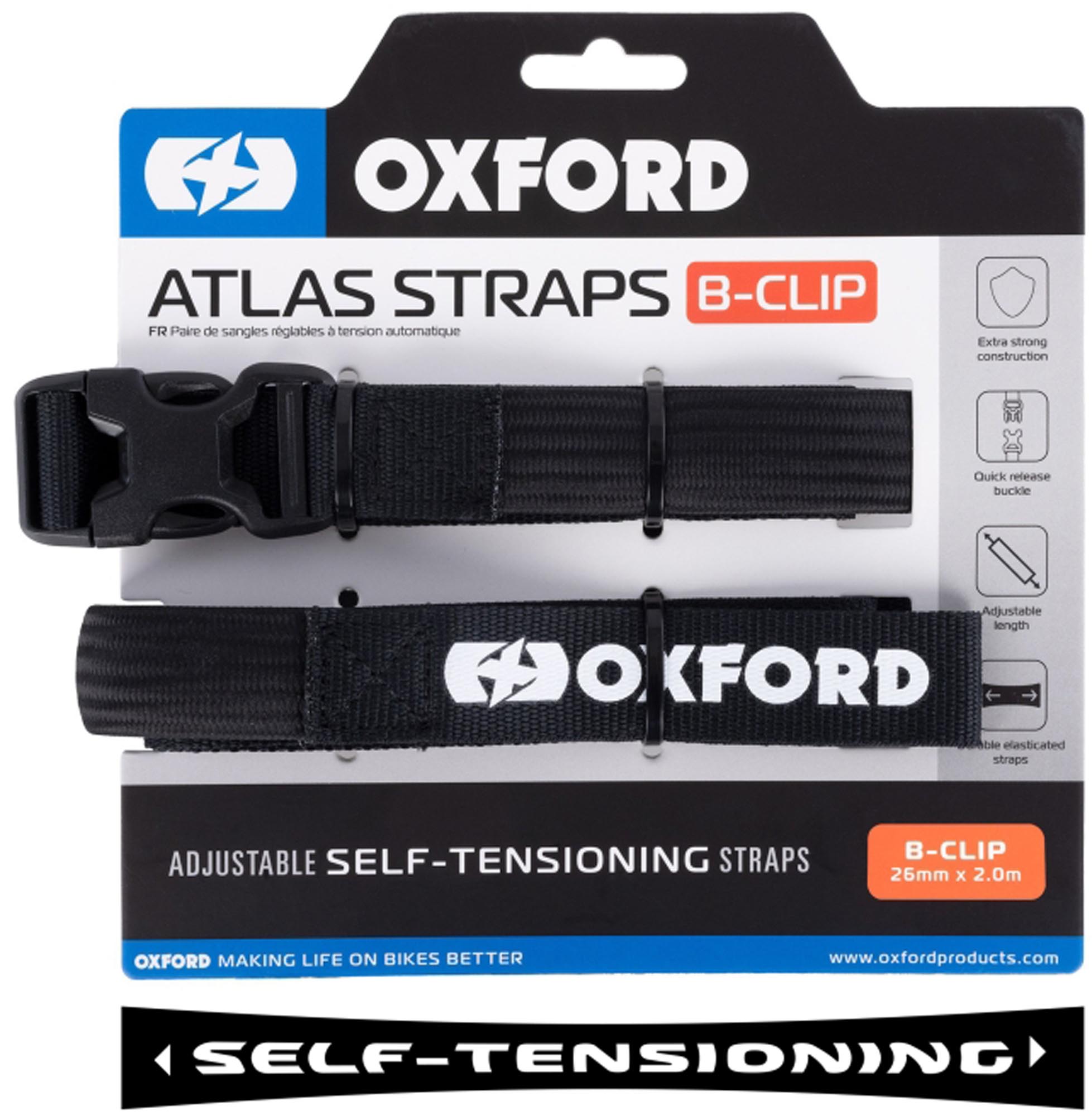 Oxford Atlas B-Clip 26mm Fastening Straps black 200 cm Figure 1