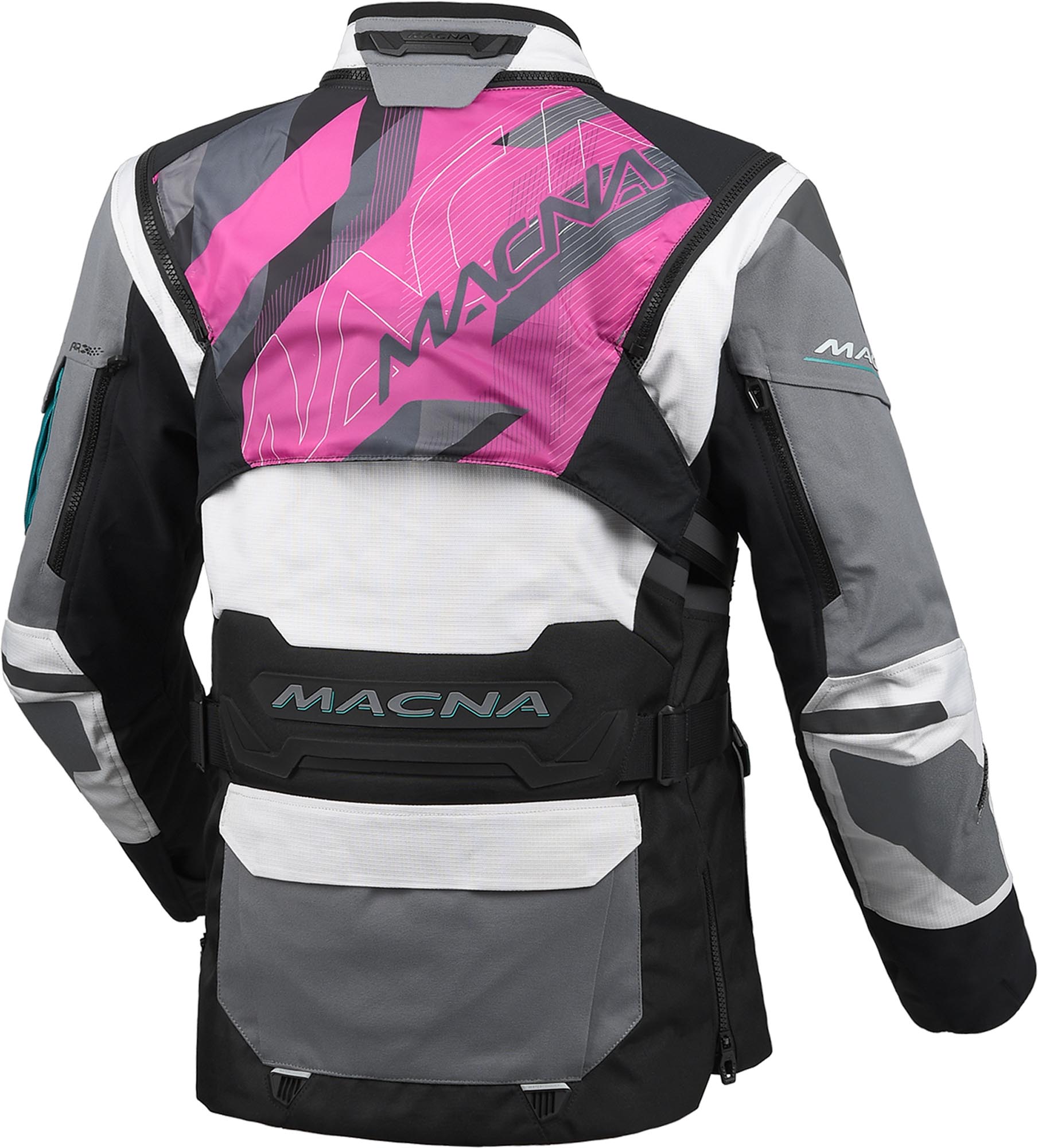 Macna Flexodus wasserdichte Damen Motorrad Textiljacke schwarz/grün XL Abbildung 6